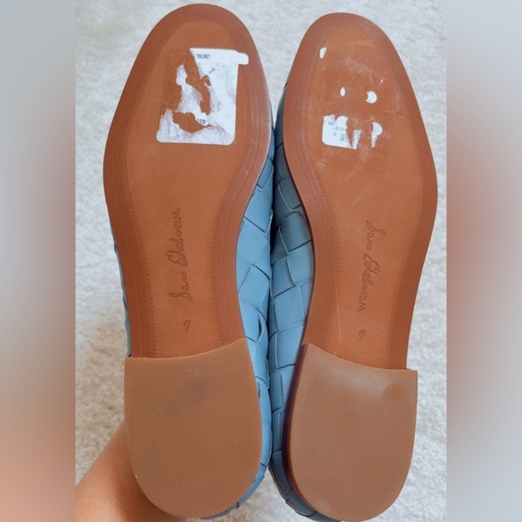 NEW Sam Edelman Loraine Bit Woven Blue Leather Loafers in Aspen Sky Size 7 - Picture 6 of 6